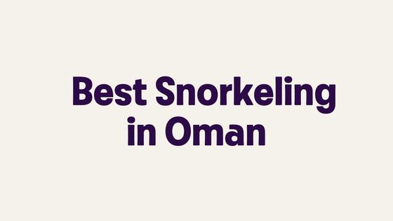 Best Snorkeling in Oman
