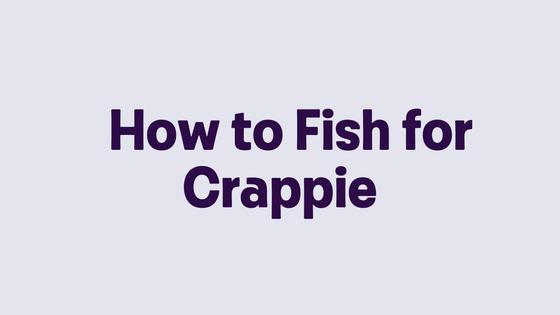 How to Fish for Crappie