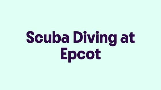 Scuba Diving at Epcot