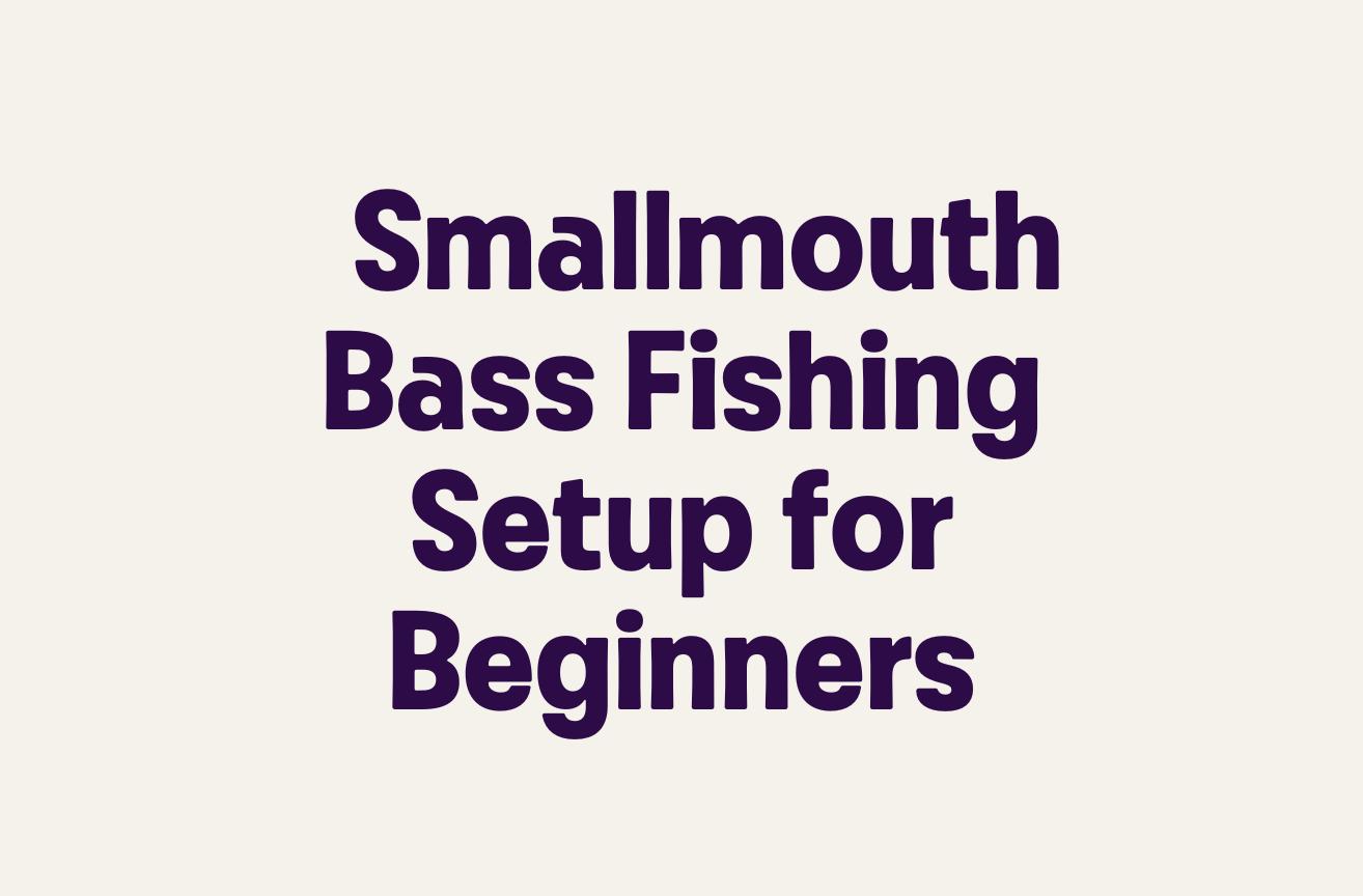 Smallmouth Bass Fishing Setup for Beginners
